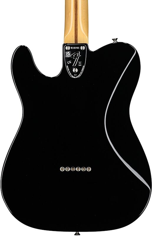 Fender American Vintage II 1975 Telecaster Deluxe Electric Guitar, Maple Fingerboard (with Case), Black, Body Straight Back