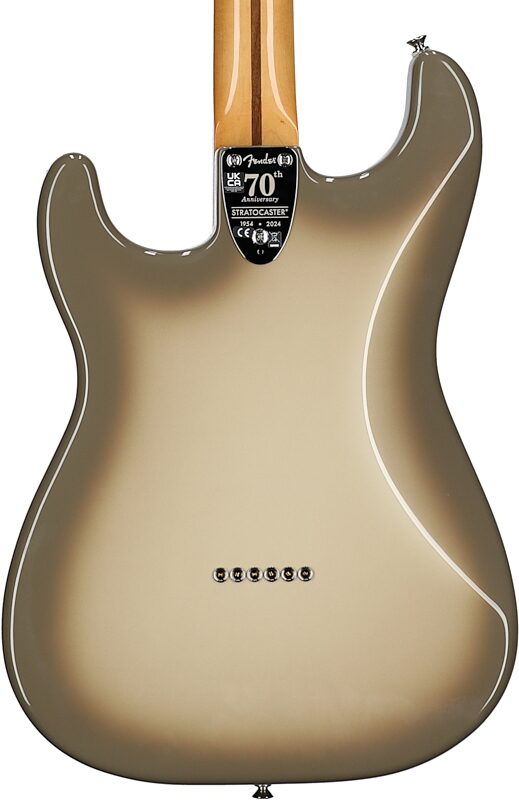 Fender 70th Anniversary Vintera II Stratocaster Electric Guitar (with Case), Antigua, Body Straight Back