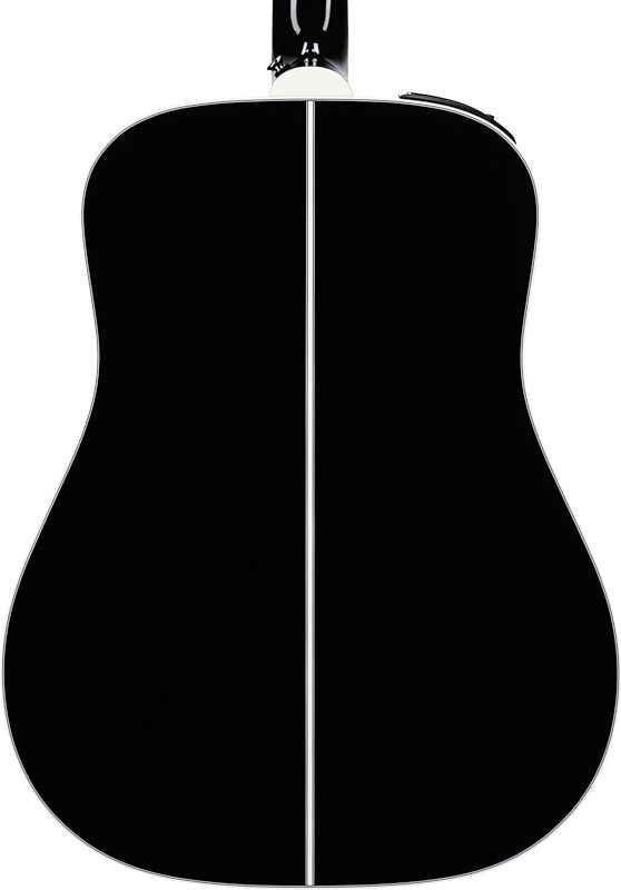 Takamine Limited Edition FT341 Acoustic-Electric Guitar (with Gig Bag), Black, Body Straight Back