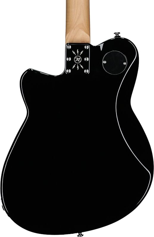 Reverend Double Agent OG Electric Guitar, Midnight Black, Body Straight Back