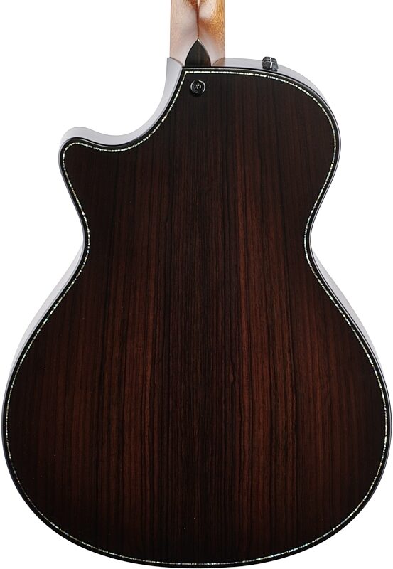 Taylor Builder's Edition 912ce Grand Concert Cutaway Acoustic-Electric Guitar, Wild Honey Burst, Body Straight Back