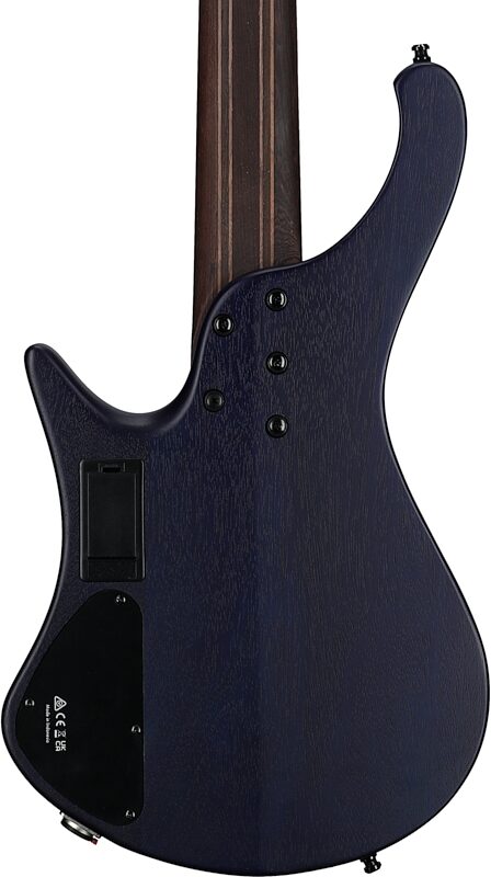 Ibanez EHB1505MS Bass Guitar, 5-String (with Gig Bag), Pacific Blue Burst, Body Straight Back