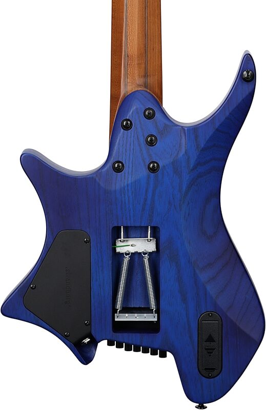 Strandberg Boden Prog NX 7 Electric Guitar, 7-String (with Gig Bag), Deep Blue, Body Straight Back