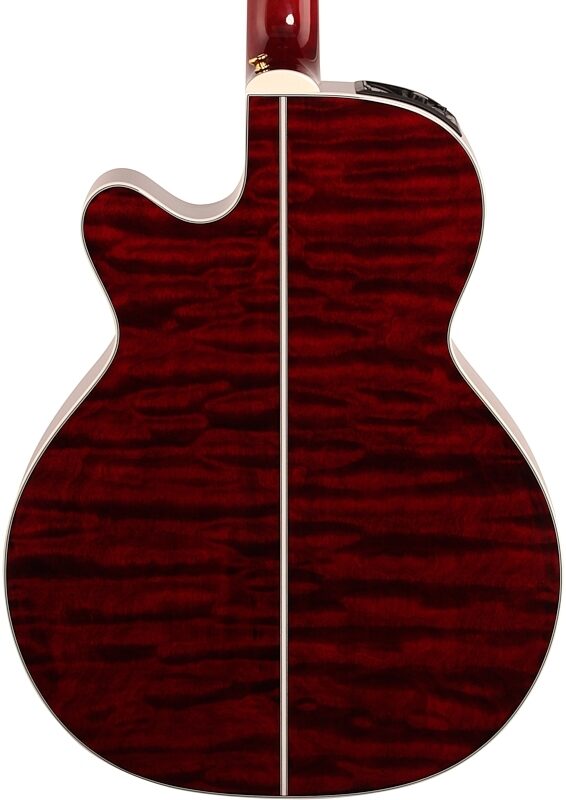 Takamine GN75CE Acoustic-Electric Guitar, Wine Red, Scratch and Dent, Body Straight Back