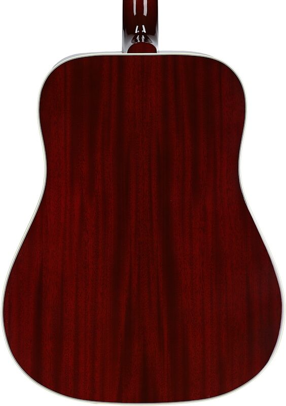 Gibson Limited Edition Hummingbird Standard Acoustic-Electric Guitar (with Case), Wine Red, Body Straight Back