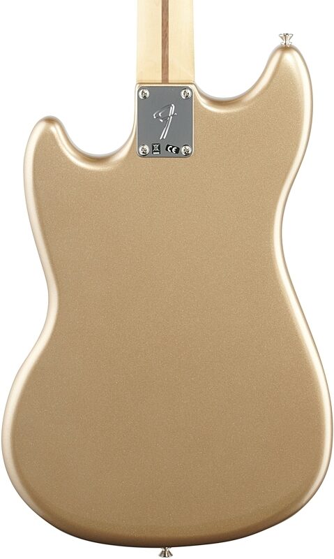 Fender Mustang PJ Pau Ferro Electric Bass, Firemist Gold, Body Straight Back