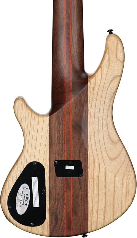 Schecter Charles Berthoud CB-6 Electric Bass, 6-String, Natural Satin, Body Straight Back
