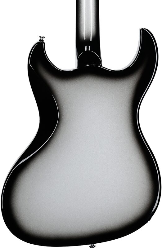 Dunable Gnarwhal DE Electric Guitar, Left-Handed (with Gig Bag), Silverburst, Body Straight Back