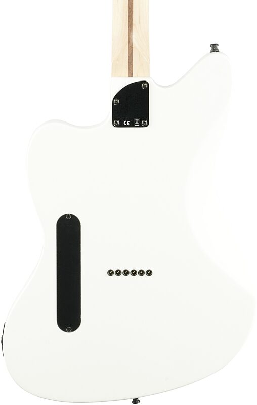 Fender Jim Root Jazzmaster Electric Guitar, Ebony Fingerboard (with Case), Satin White, Body Straight Back