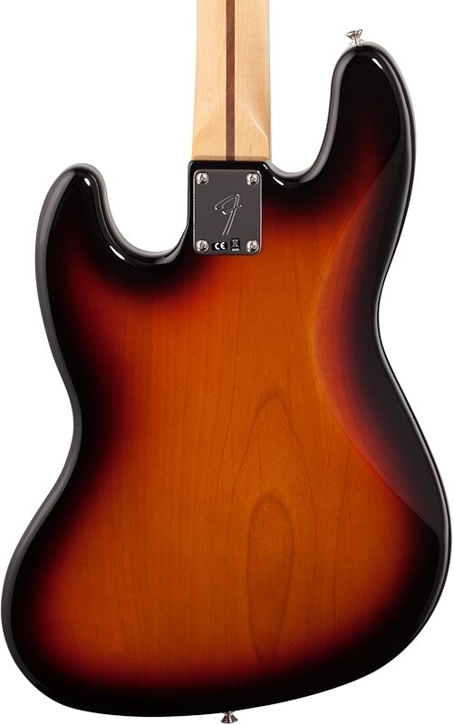 Fender Player Jazz Electric Bass, Maple Fingerboard, 3-Color Sunburst, Body Straight Back