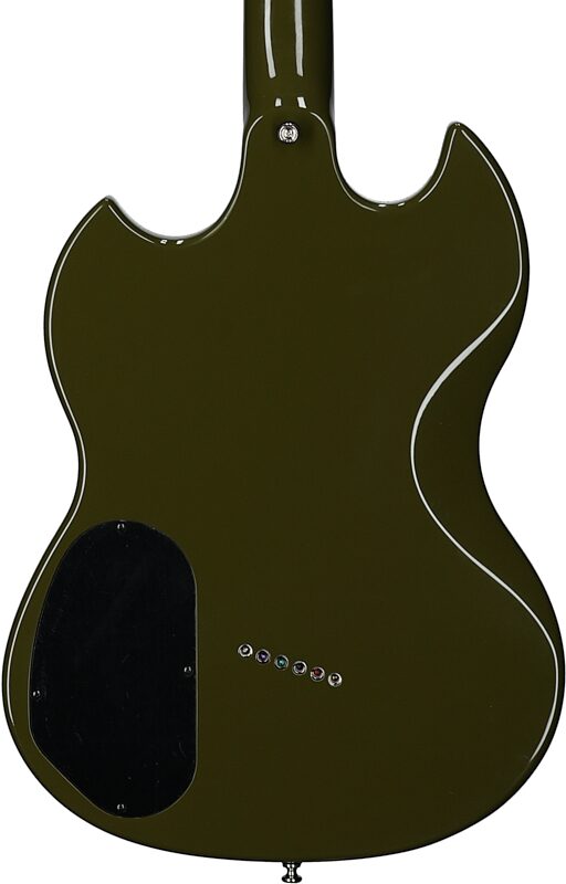 Guild Polara Electric Guitar, Phantom Green, Body Straight Back