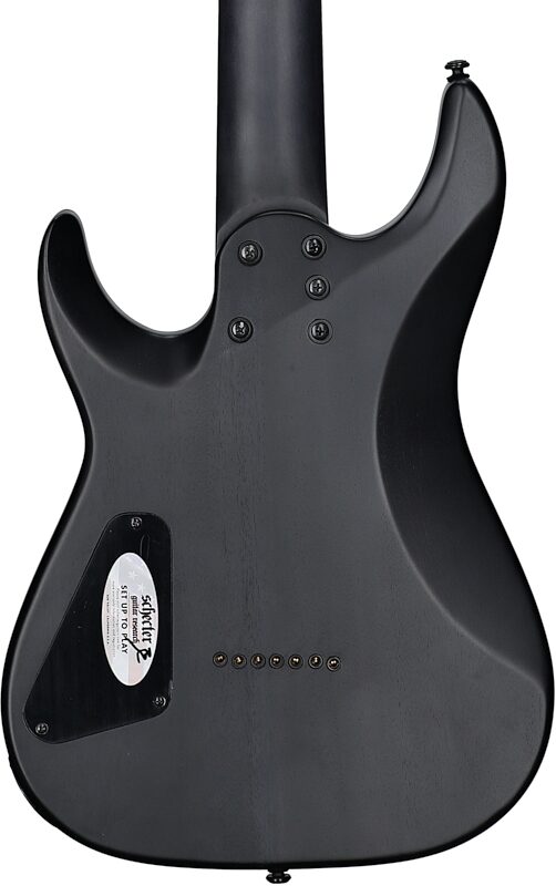 Schecter Omen Elite-7 Electric Guitar, 7-String, Charcoal, Body Straight Back