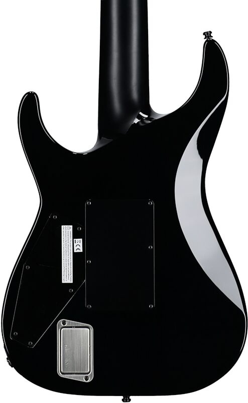 ESP E-II Horizon FR-7 Electric Guitar, 7-String (with Case), Black Turquoise Burst, Body Straight Back