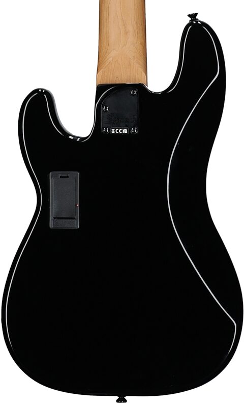 Squier Contemporary Active Precision Bass PH V 5-String Bass Guitar, with Laurel Fingerboard, Black, Body Straight Back