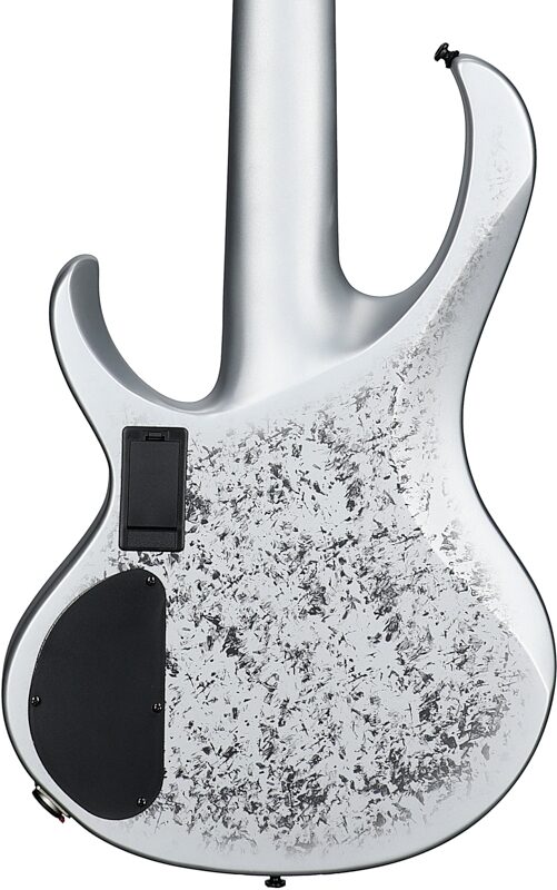 Ibanez BTB 25th Anniversary Electric Bass, 5-String, Silver Blizzard, Blemished, Body Straight Back