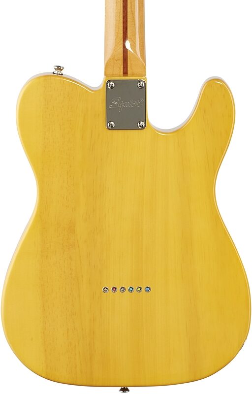 Squier Classic Vibe '50s Telecaster Electric Guitar, Left-Handed (with Maple Fingerboard), Butterscotch, Body Straight Back