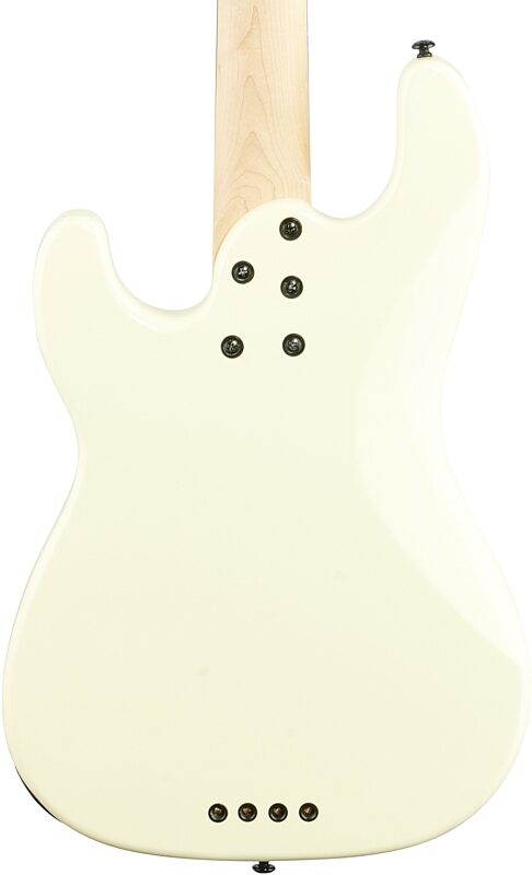 Schecter P-4 Bass Guitar, 4-String, Ivory, Body Straight Back