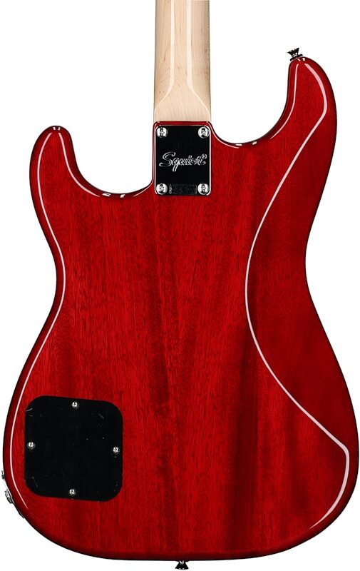 Squier Paranormal Strat-O-Sonic Electric Guitar, Crimson Red, Body Straight Back