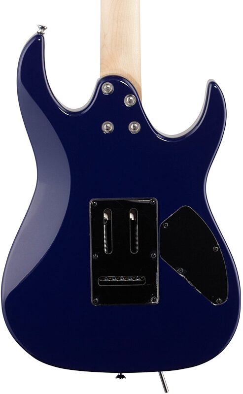 Ibanez GRX70QA Quilt Top Left-Handed Electric Guitar, Transparent Blue Burst, Body Straight Back