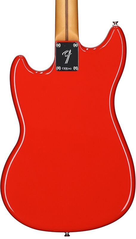 Fender Player II Mustang PJ Electric Bass, with Rosewood Fingerboard, Coral Red, Body Straight Back