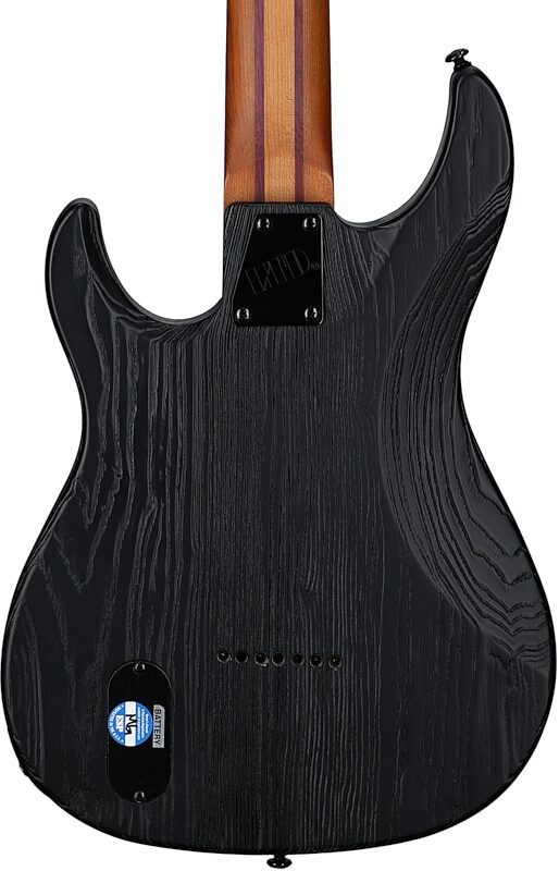 ESP LTD SN-1007 Baritone Electric Guitar, Fireblast, Body Straight Back