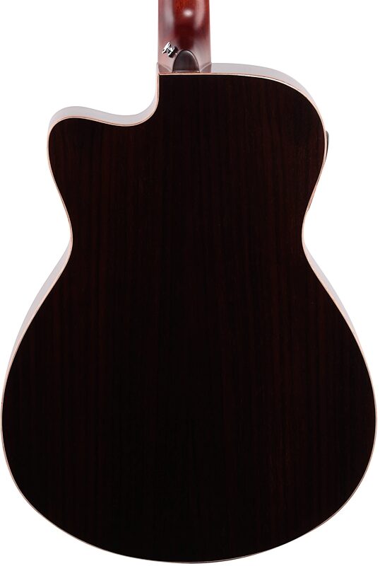 Yamaha AC1R Acoustic-Electric Guitar, Tobacco Brown Sunburst, Body Straight Back