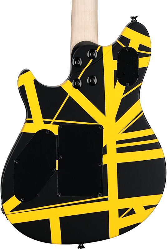 EVH Eddie Van Halen Wolfgang Special Ebony Fingerboard Electric Guitar, Striped Black and Yellow, USED, Scratch and Dent, Body Straight Back