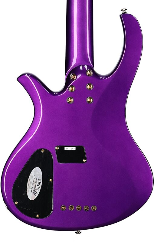 Schecter FreeZesicle-5 Electric Bass, 5-String, Purple, Body Straight Back