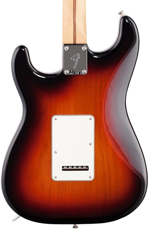 Fender Player Stratocaster Electric Guitar (Pau Ferro Fingerboard), 3-Color Sunburst, Body Straight Back