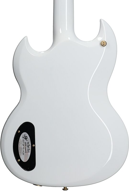 Schecter Zacky Vengeance H6LLYW66D Electric Guitar, Gloss White, Blemished, Body Straight Back