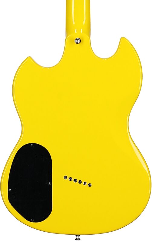 Guild Polara Electric Guitar, Voltage Yellow, Body Straight Back