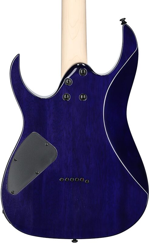Ibanez RG421QM Electric Guitar, Cerulean Blue Burst, Body Straight Back