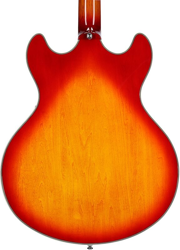 Sire Larry Carlton H7 Semi-Hollowbody Electric Guitar, Cherry Sunburst, Body Straight Back