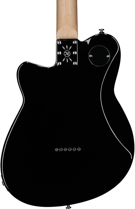 Reverend Crosscut Electric Guitar, Midnight Black, Rosewood Fretboard, Body Straight Back