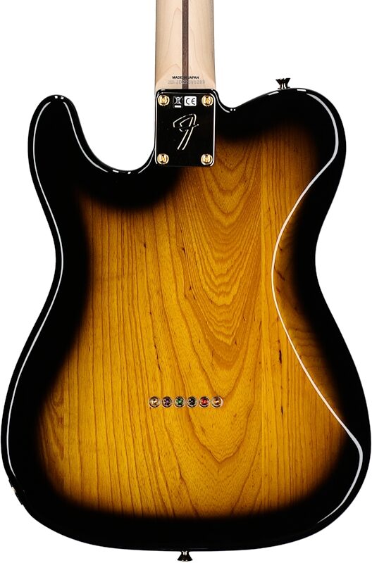 Fender Richie Kotzen Telecaster Electric Guitar (Maple Fingerboard), Brown Sunburst, Body Straight Back