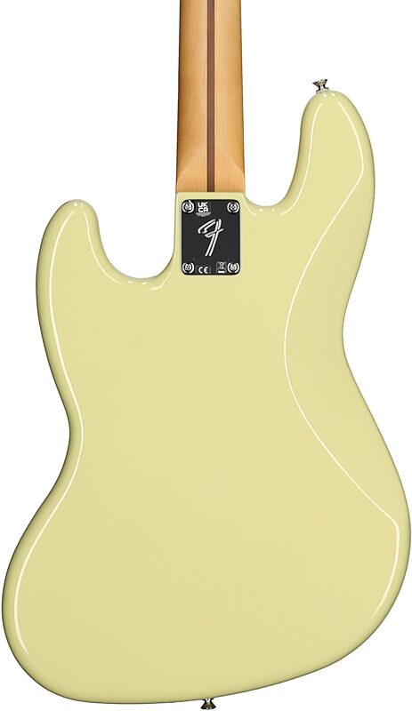 Fender Player II Jazz Electric Bass, with Rosewood Fingerboard, Hialeah Yellow, Body Straight Back