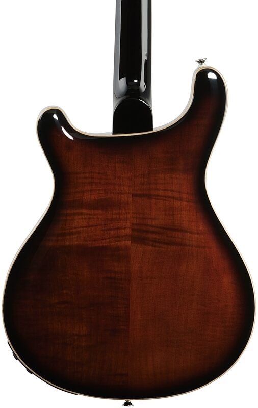 PRS Paul Reed Smith SE Hollowbody II Piezo Electric Guitar (with Case), Black Gold Burst, Body Straight Back
