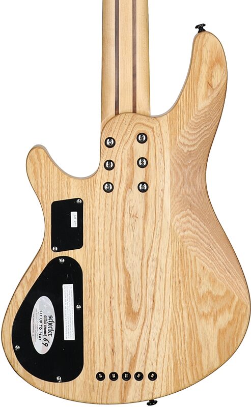 Schecter Reaper-5 Electric Bass, 5-String, Natural Satin, Body Straight Back