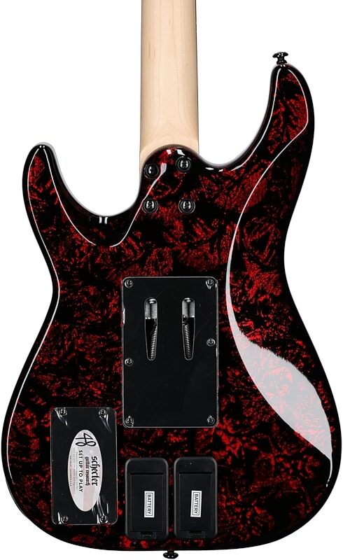 Schecter Sun Valley Super Shredder FR S Electric Guitar, Red Reign, Body Straight Back