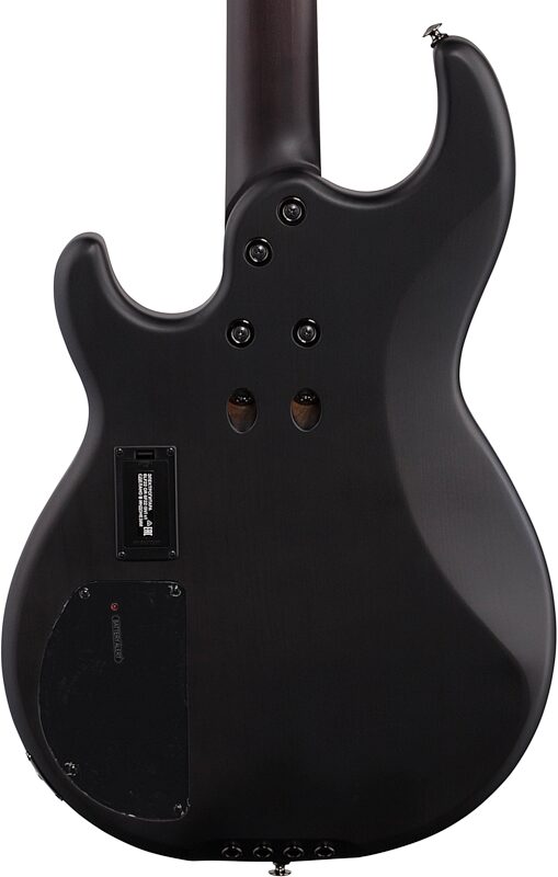 Yamaha BB734A Electric Bass Guitar (with Gig Bag), Transparent Black, Body Straight Back
