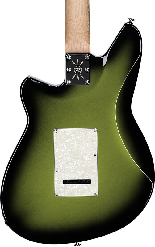Reverend Six Gun HPP Electric Guitar, Avocado Burst, Body Straight Back