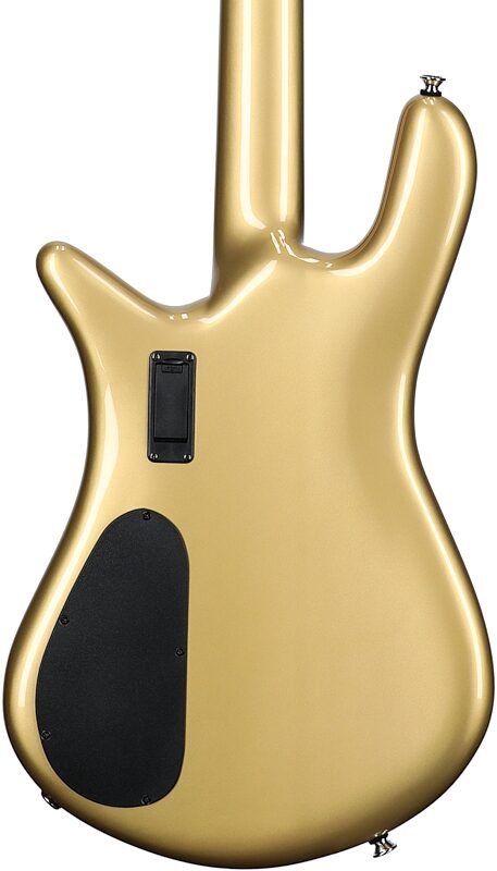 Spector Euro 4 Classic Electric Bass (with Gig Bag), Metallic Gold Gloss, Body Straight Back