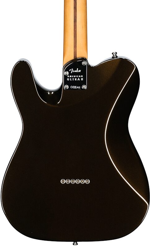 Fender American Ultra II Telecaster Electric Guitar, Ebony Fingerboard (with Case), Texas Tea, Open Box (Very Good), Body Straight Back