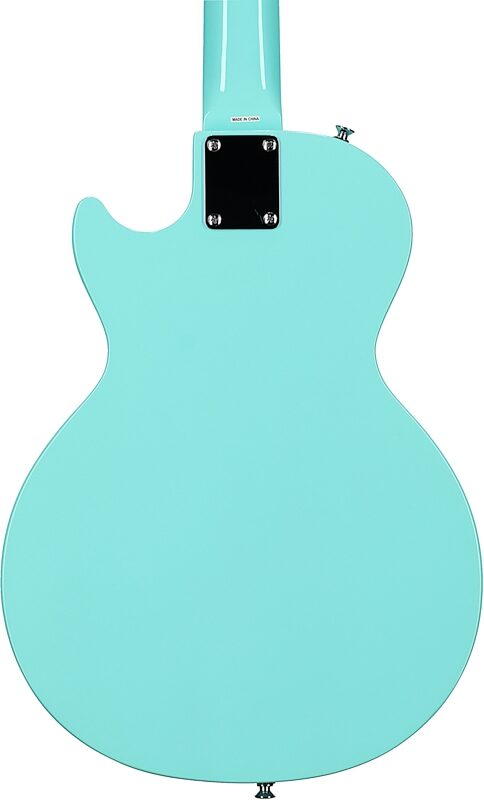 Epiphone Les Paul Melody Maker E1 Electric Guitar, Turquoise, Scratch and Dent, Body Straight Back