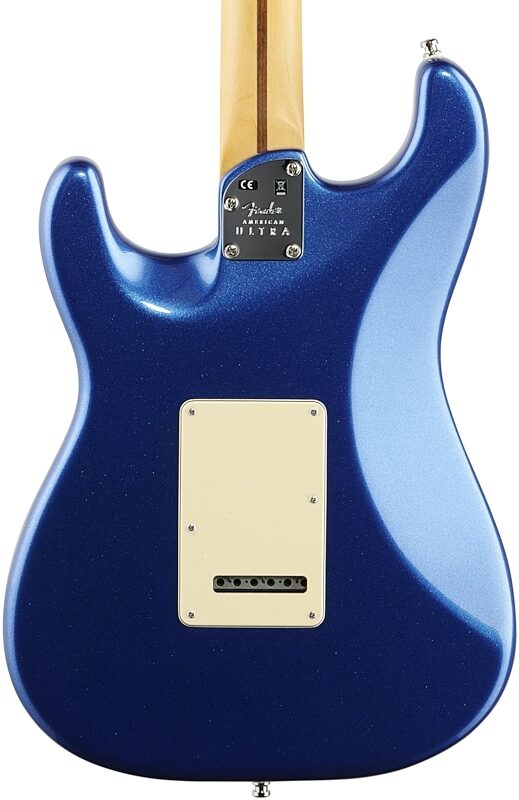 Fender American Ultra Strat HSS Electric Guitar, Rosewood Fingerboard (with Case), Cobra Blue, Body Straight Back