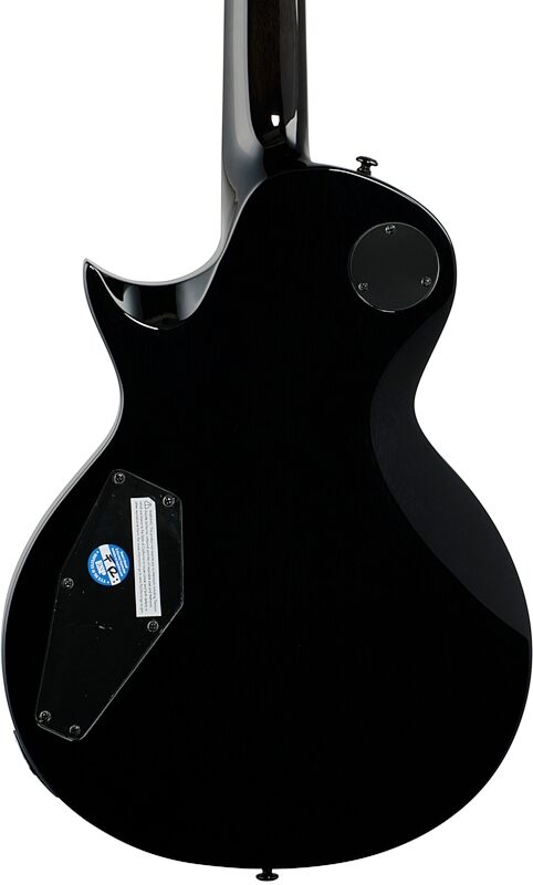 ESP LTD EC-1000 Burl Poplar Electric Guitar, Black Natural Burst, Body Straight Back