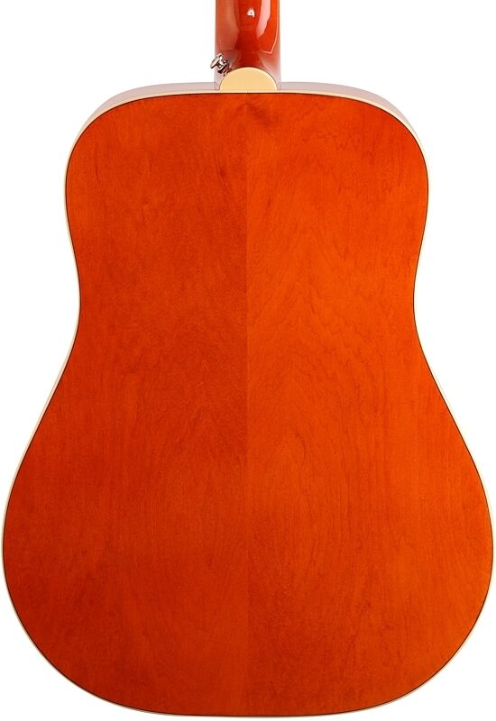 Epiphone Dove Studio Solid Top Acoustic-Electric Guitar, Violinburst, Body Straight Back