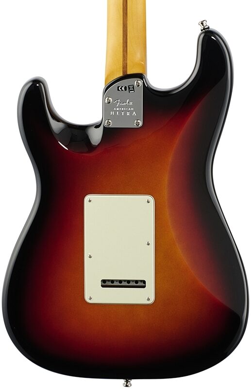 Fender American Ultra Stratocaster HSS Electric Guitar, Rosewood Fingerboard (with Case), Ultraburst, Body Straight Back