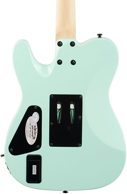 Schecter Sun Valley Super Shredder PTFR Electric Guitar, Seafoam Green, Body Straight Back
