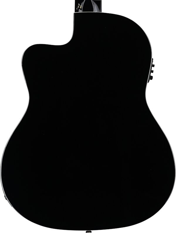 Ortega RCE141 Classical Acoustic-Electric Guitar (with Gig Bag), Black, Body Straight Back